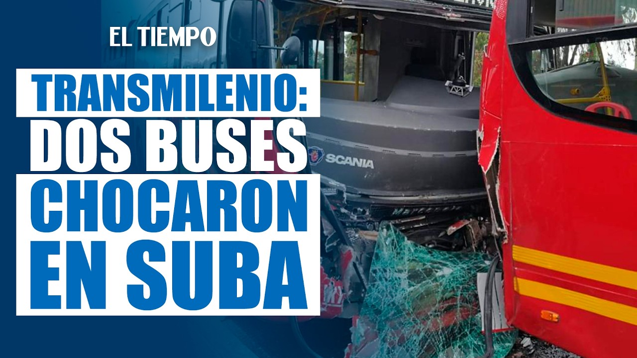 Choque de buses de TransMilenio paraliz&oacute; corredor Suba en Bogot&aacute; | EL TIEMPO