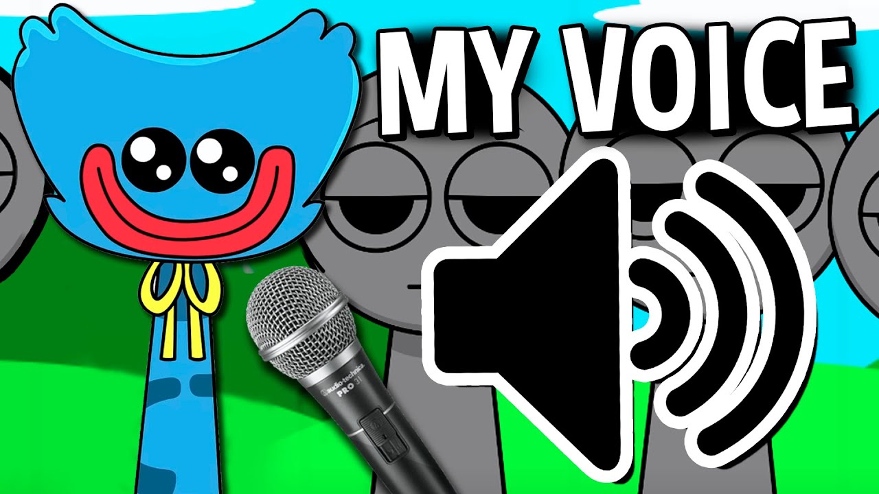 SPRUNKI HUGGY WUGGY BUT WITH MY VOICE 😂
