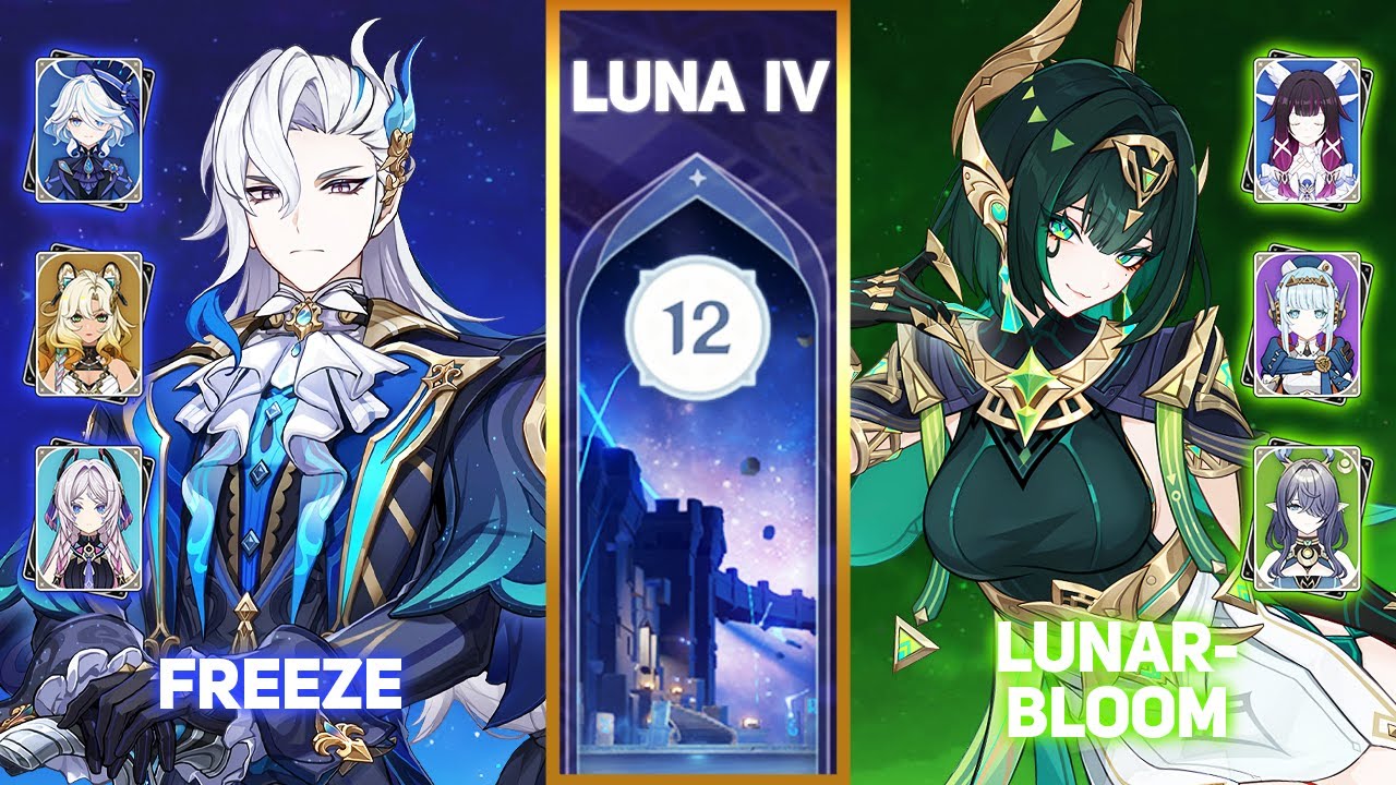 [Genshin Impact - Abyss Luna IV/6.3] Freeze Neuvillette x Lunar-Bloom Nefer