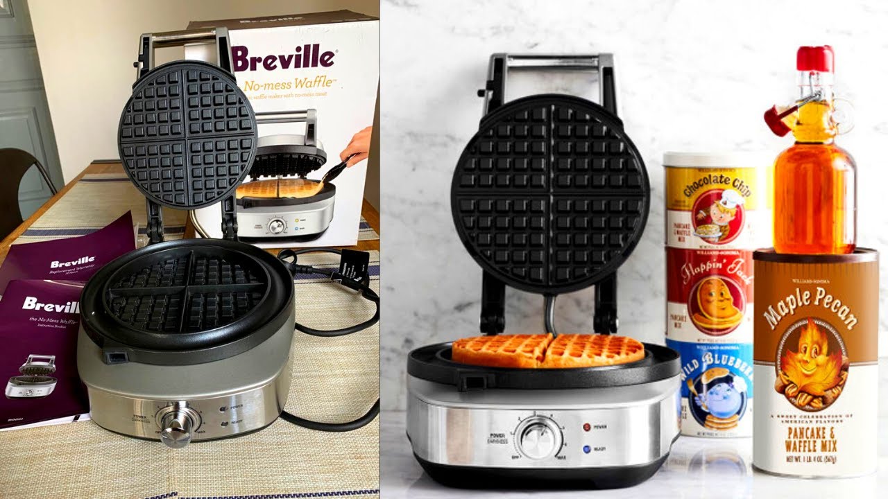 Breville BWM520XL No-Mess Waffle Maker | Best Waffle Maker 2023 | Waffle Maker Reviews