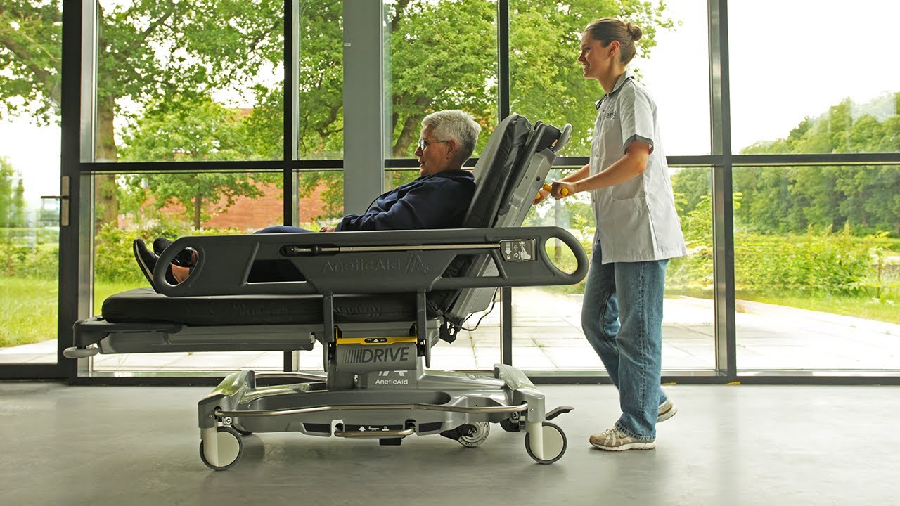 Stretcher with integrated esense drive