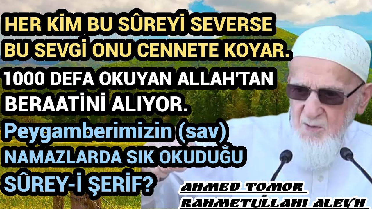 1000 DEFA OKUYAN ALLAH'TAN BERAATİNİ ALIYOR. Ahmed Tomor R.a