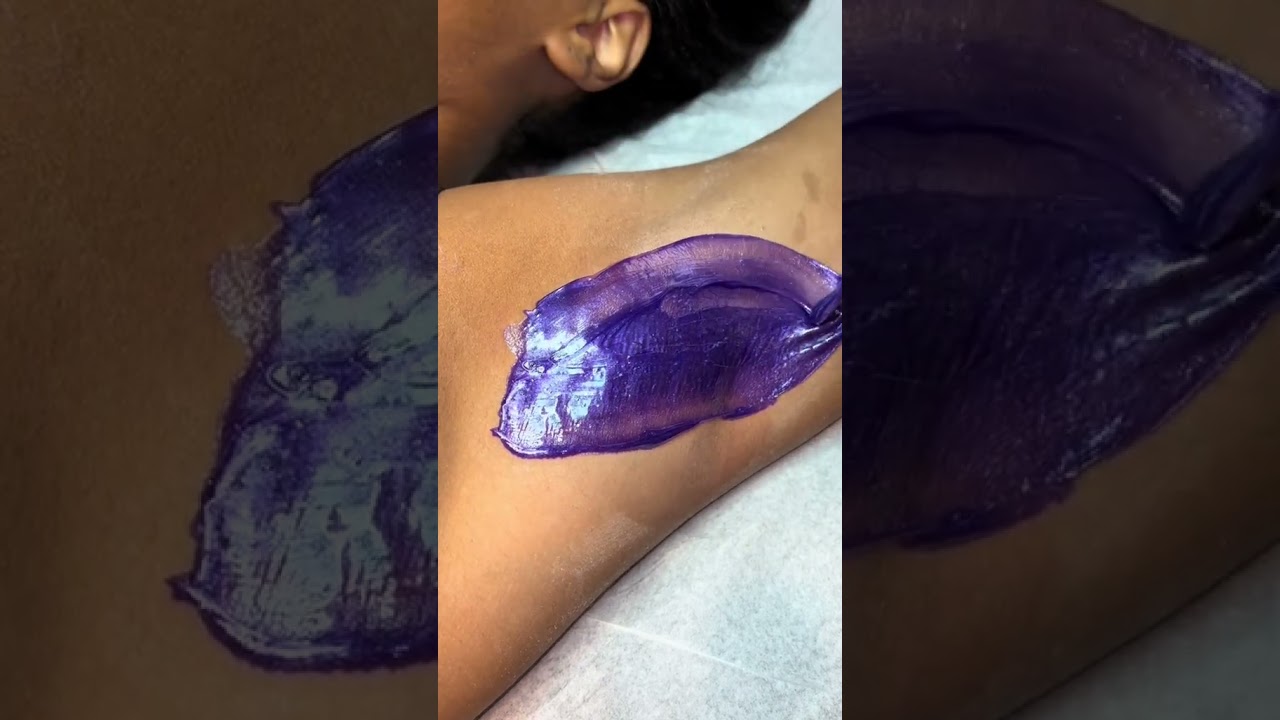 Underarm Waxing with Sexy Smooth Hypnotic Purple Seduction Hard Wax | @touchedbytoni_esthetics