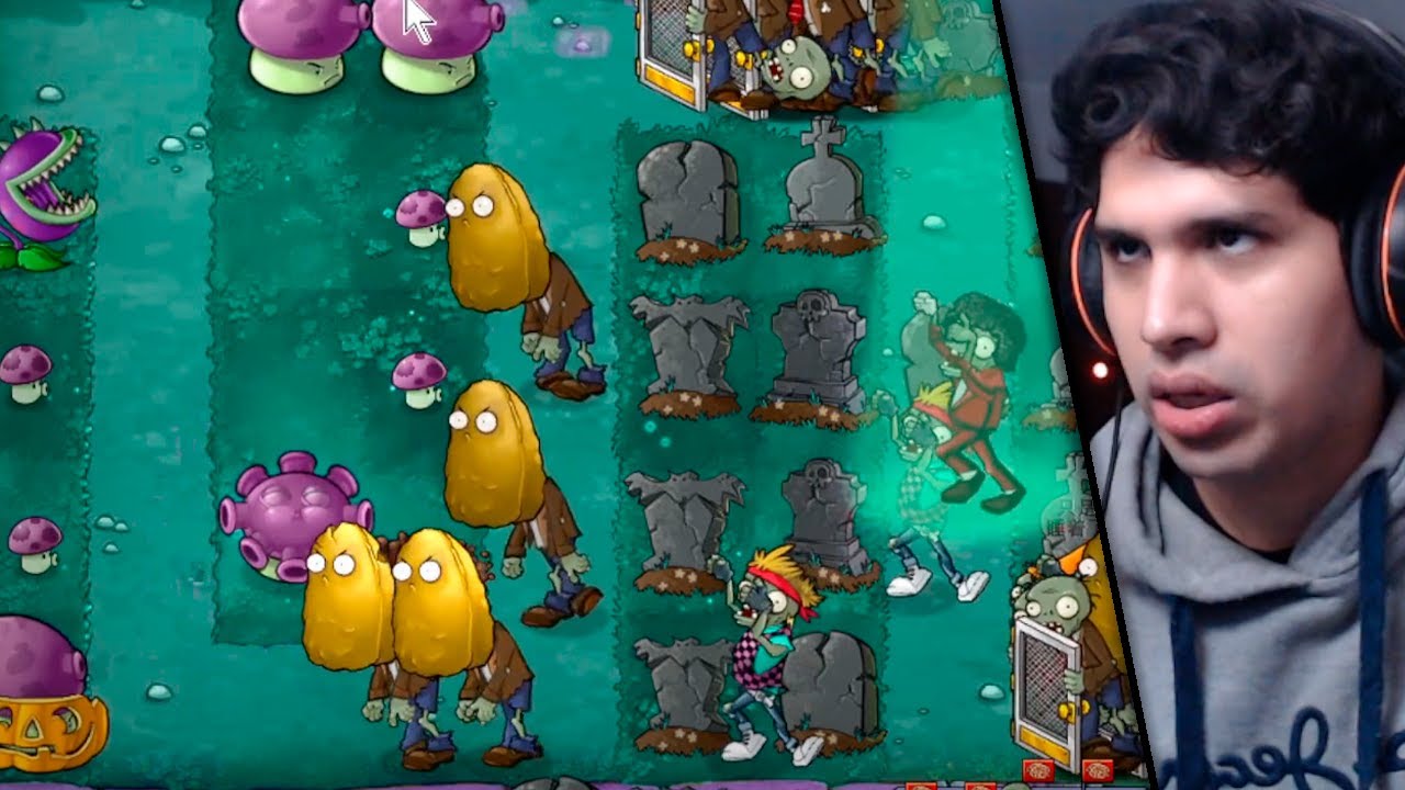 PvZ TOWER DEFENSE CLÁSICO de NOCHE es MEGA TROLL