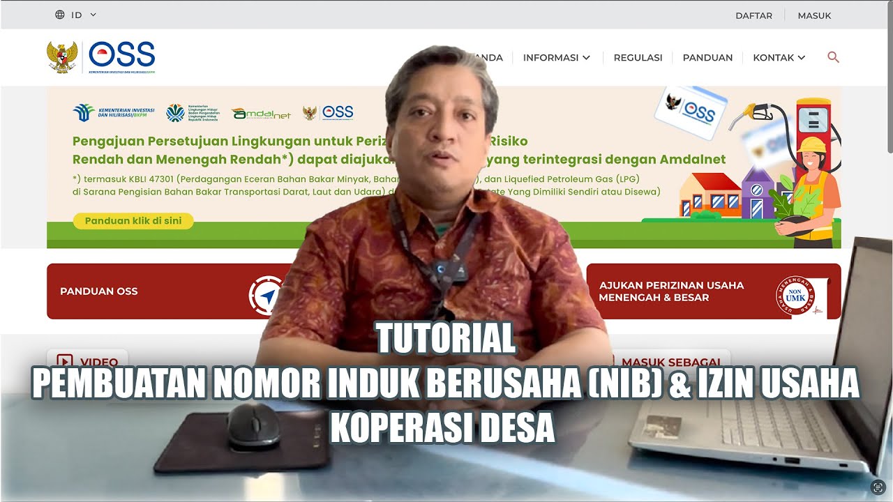 TUTORIAL PEMBUATAN NOMOR INDUK BERUSAHA (NIB) KOPERASI DESA | DPMPTSP KUBU RAYA