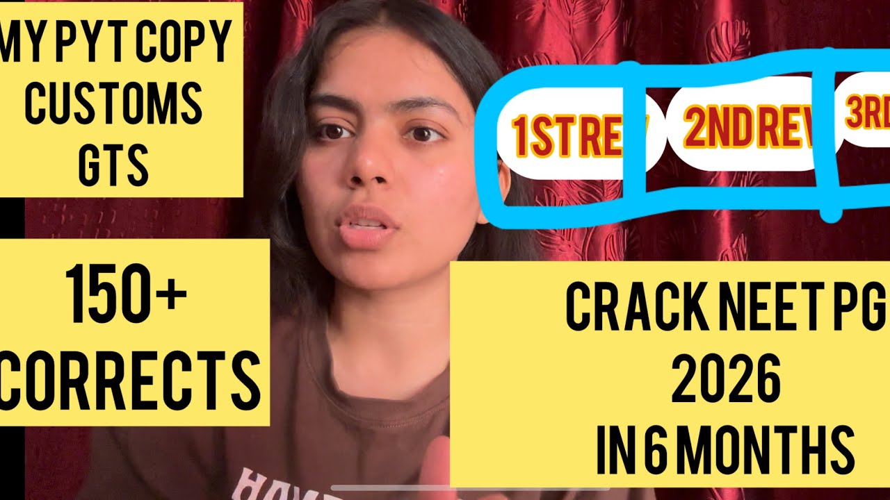 “Crack NEET-PG in 6 months. Here’s how.”	#neetpg2026 #internship #crackneetpg 
