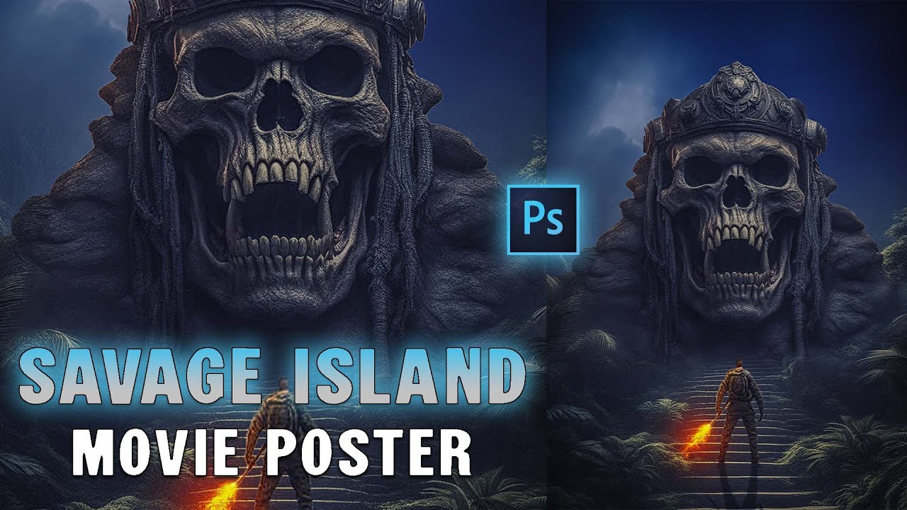 Savage Island – Hollywood-Level Movie Poster – Photoshop Like a Pro!