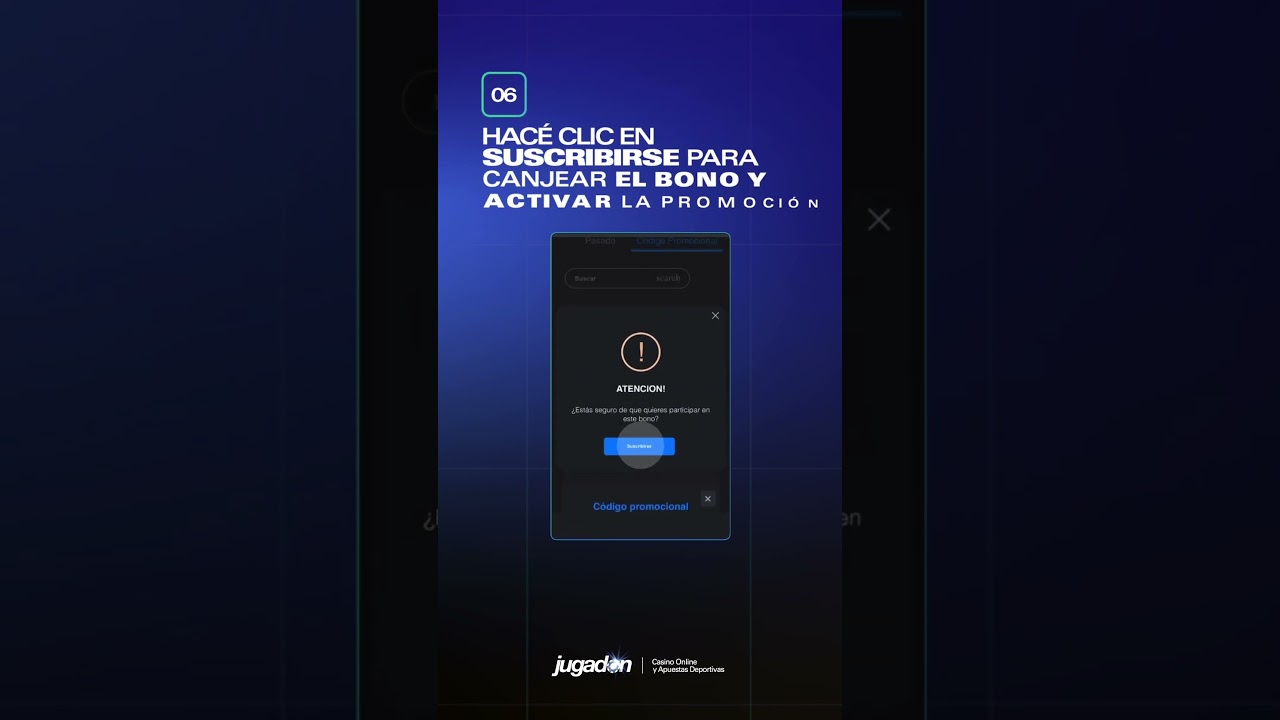 C&Oacute;MO CARGAR UN BONO CON C&Oacute;DIGO - Jugadon Casino Online y Apuestas Deportivas