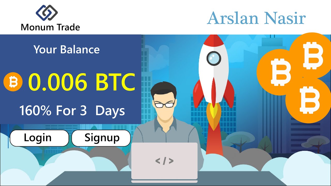 Monum Trade - Earn Daily 160% - Free Bitcoin Live Proof 2020 In Urdu Hindi