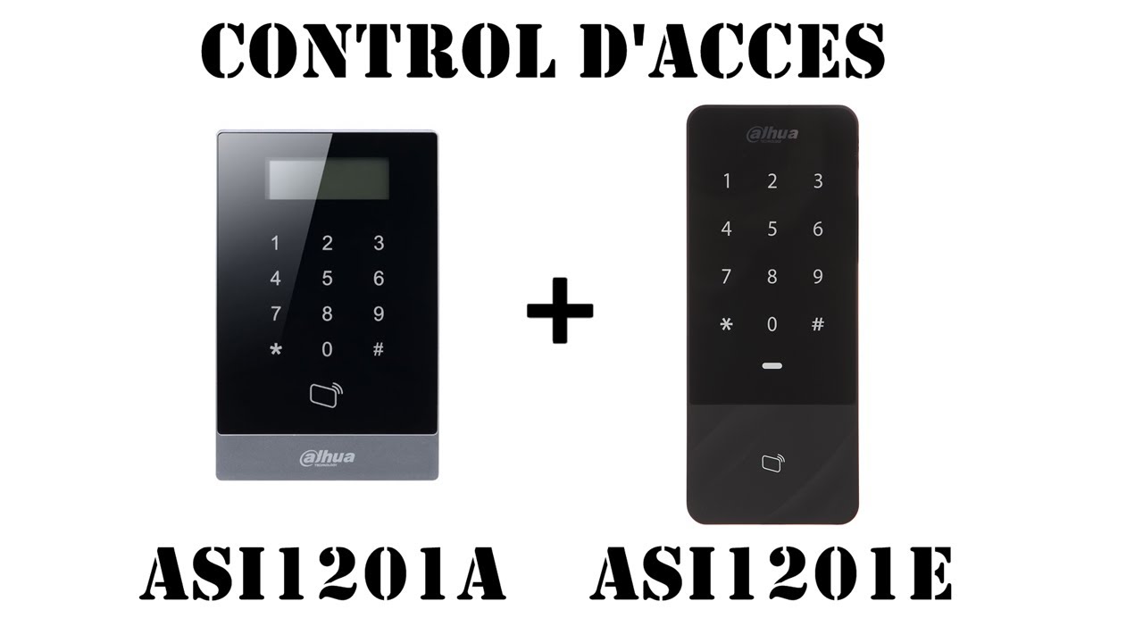 PARTIE 01 CONTROL D'ACCES DAHUA ASI1201E