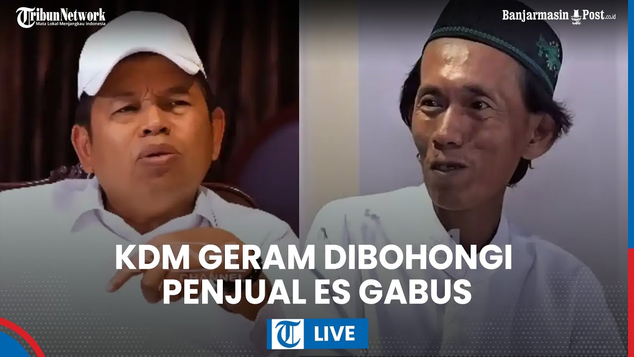 LIVE: Penjual Es Gabus yang Difitnah Bohong soal Kontrakan, Minta Maaf ke Dedi Mulyadi