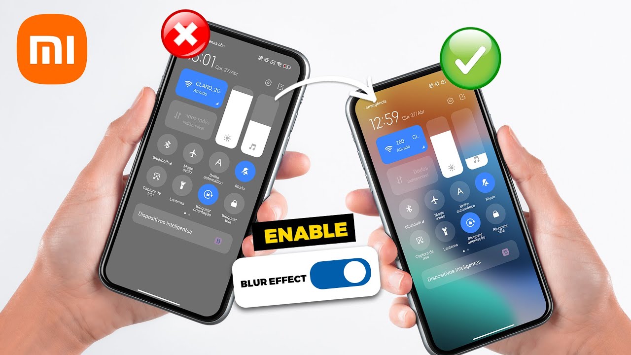 Remove GREY BACKGROUND in MIUI 14 Control Centre | Enable Blur Effect in Redmi Note 12