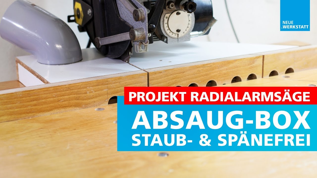 Radialarmsäge ELU und DEWALT Absaug-Box für Späne und Staub / Absaugung Radial Arm Säge 3/3