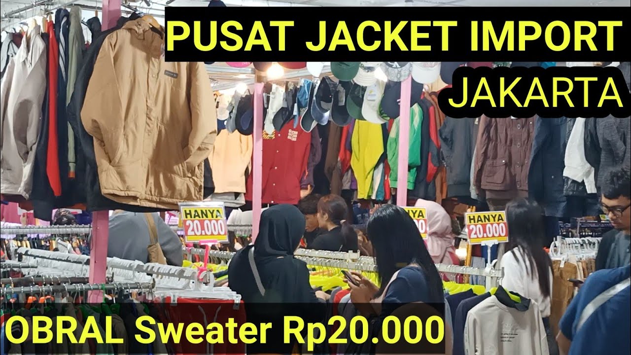JAKET IMPORT - Thrifting Pasar Baru Jakarta - OBRAL Jaket Pasar Baru Thrifting - Metro Atom Plaza