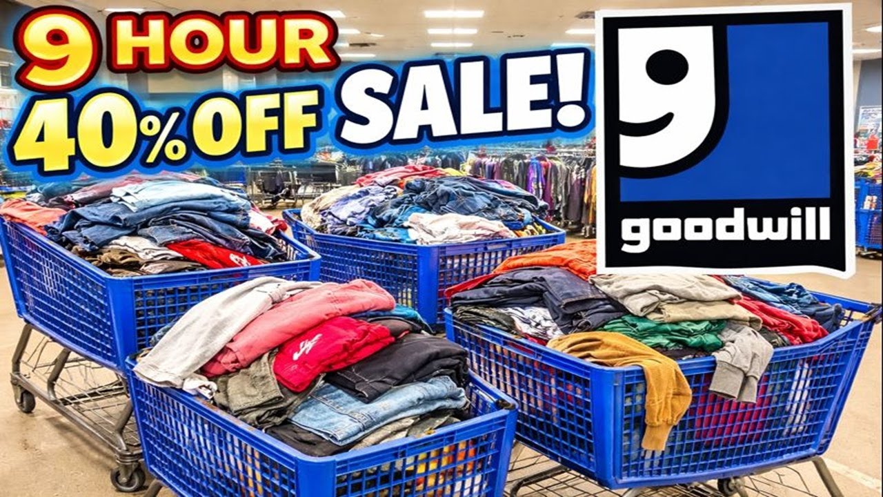 Come Shop With Me! I Shopped Goodwill’s 40% Off Sale for 9 HOURS! Part 1