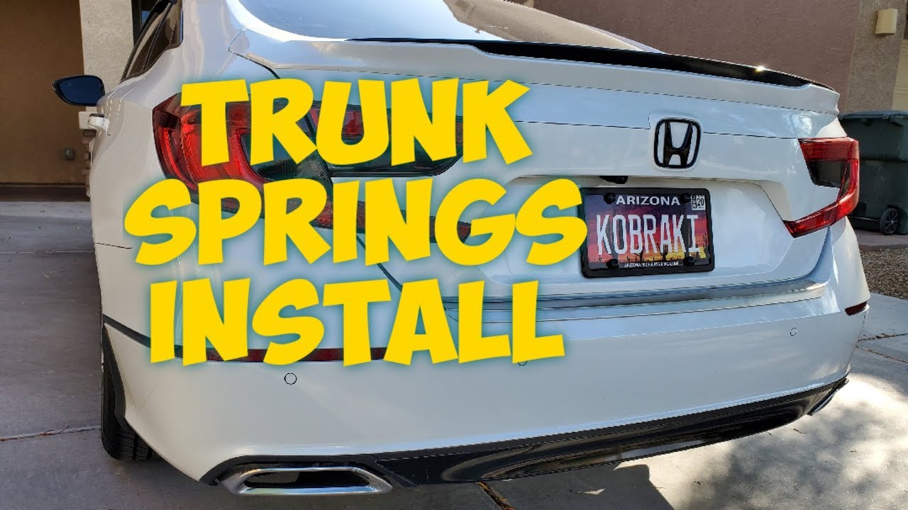 2018+ Accord OEM Trunk Springs for OEM Spoiler Install