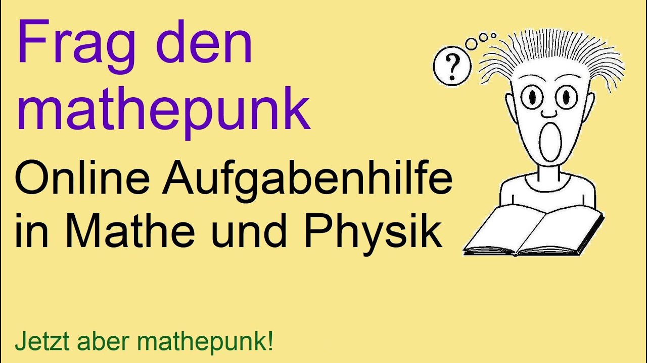 Frag-den-mathepunk.  Mo-Mi-Fr-19:00 Uhr.  01. M&auml;rz 2023