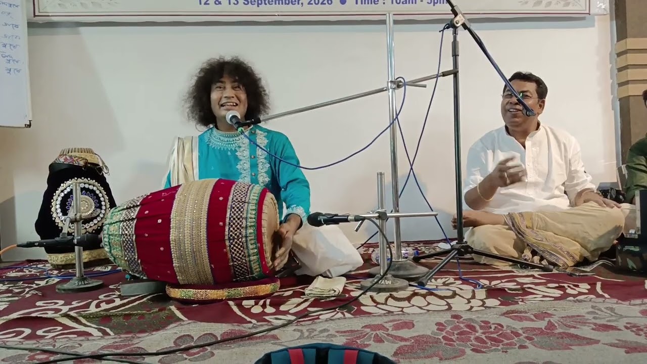 Palash Sarkar in Dothuki Tal Kirtan, Hare Krishna Haldar in Srikhole