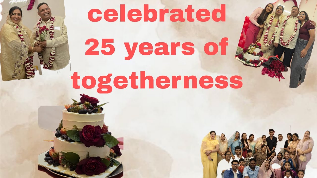 Celebrated mumma papa 25th anniversary ❤️ 