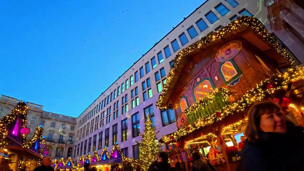 Berlin Golden Hour 4K Christmas Walk