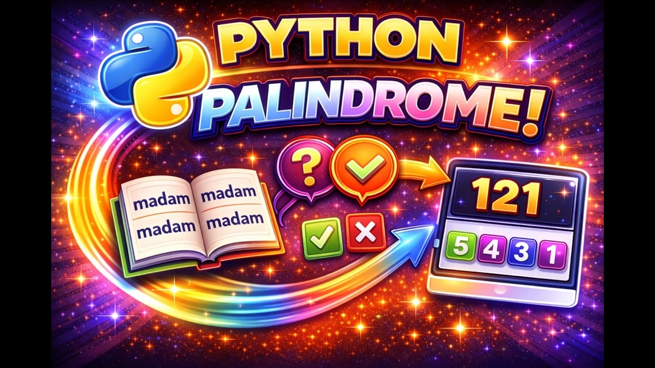 Python Palindrome Program | Simple Explanation for Beginners
