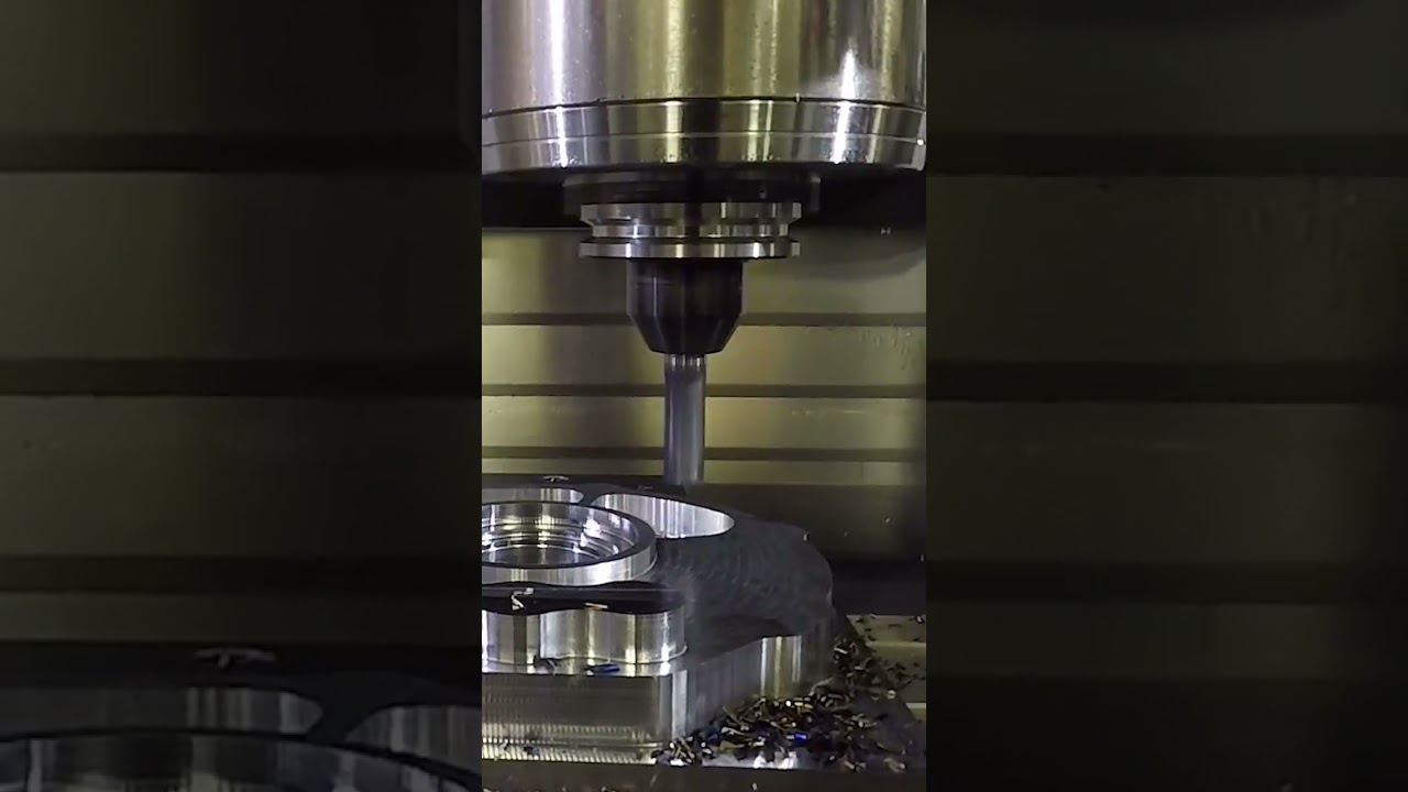 Helical Interpolation with a Helical Solution Chipbreaker End Mill, makes chips fly!