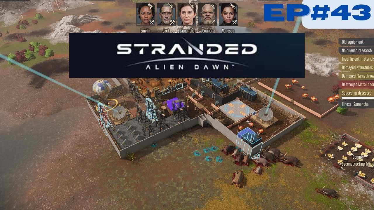 Stranded Alien Dawn — Эпизод 43 | Постройте спальни 4x4! Связь с космическими кораблями