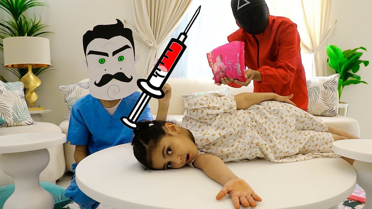 الدكتور الجار النفسية ساعد لولو من الحبار !!
