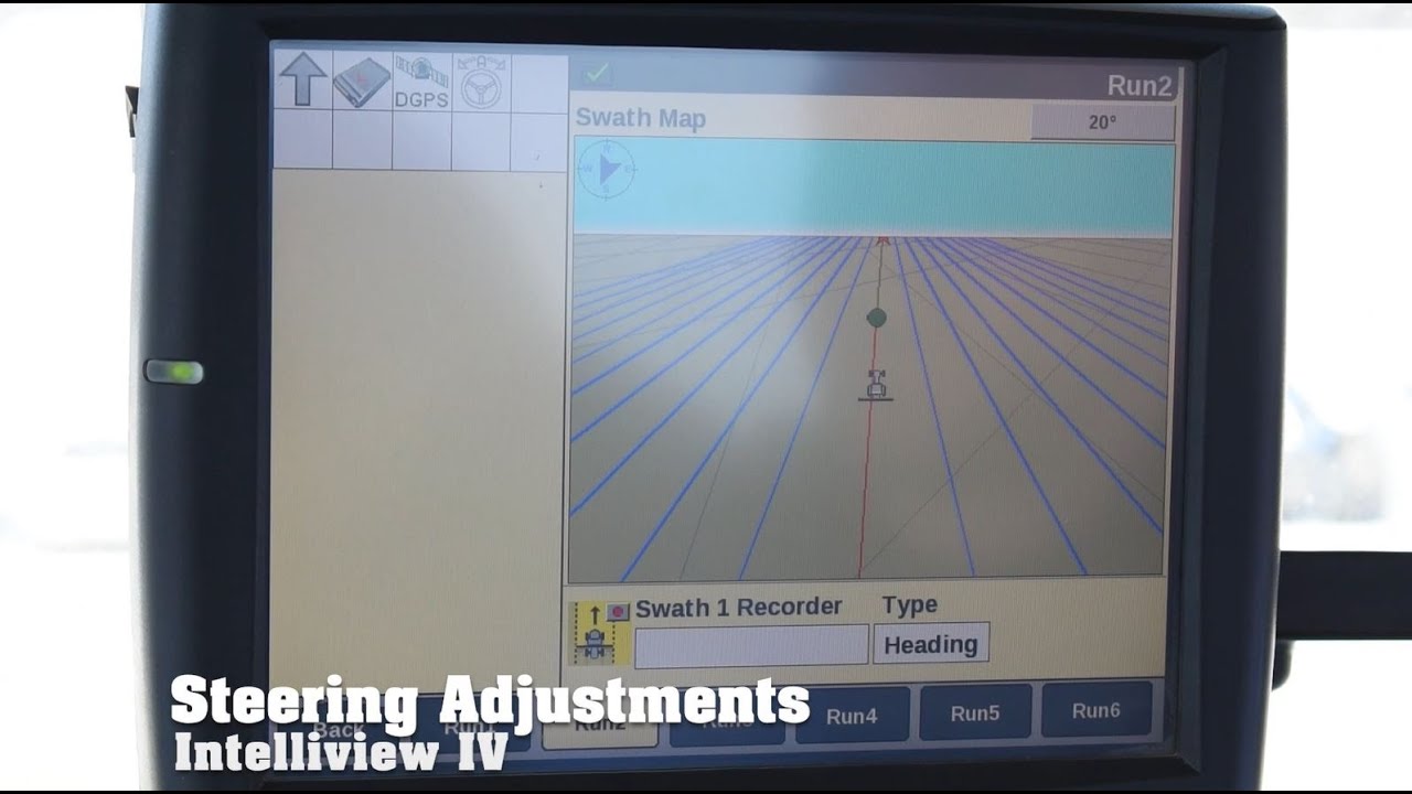 New Holland Intelliview IV Display - Steering Adjustments