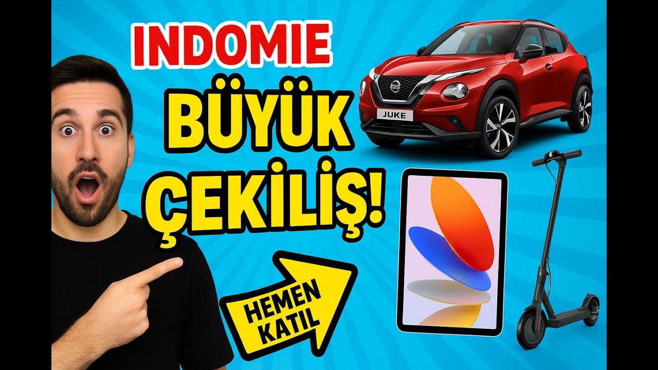 Indomie'den 3 Adet Nissan Juke ve iPad Çekilişi! Nasıl Katılırım? | 2025 Güncel Kampanya Detayları