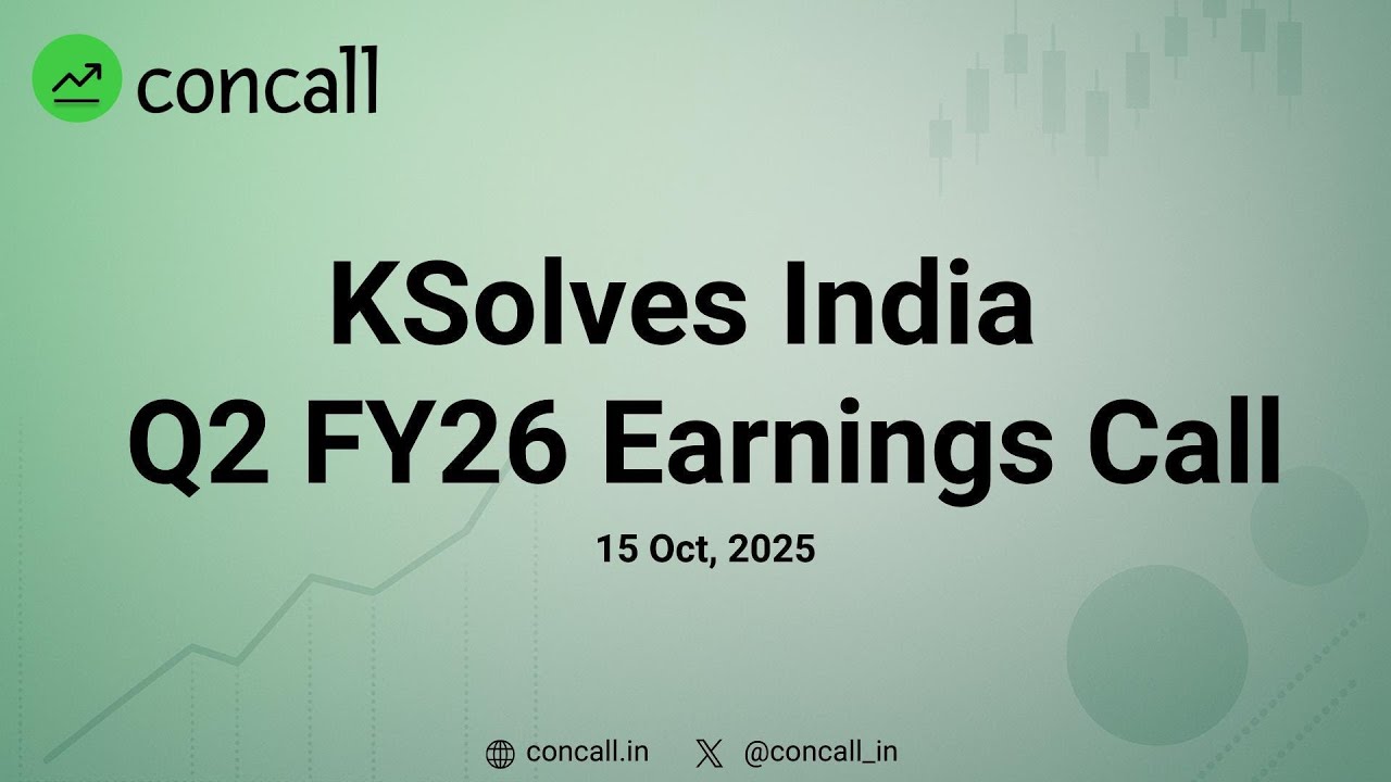 KSolves Q2 & H1 FY26 Earnings Conference Call | Concall.in
