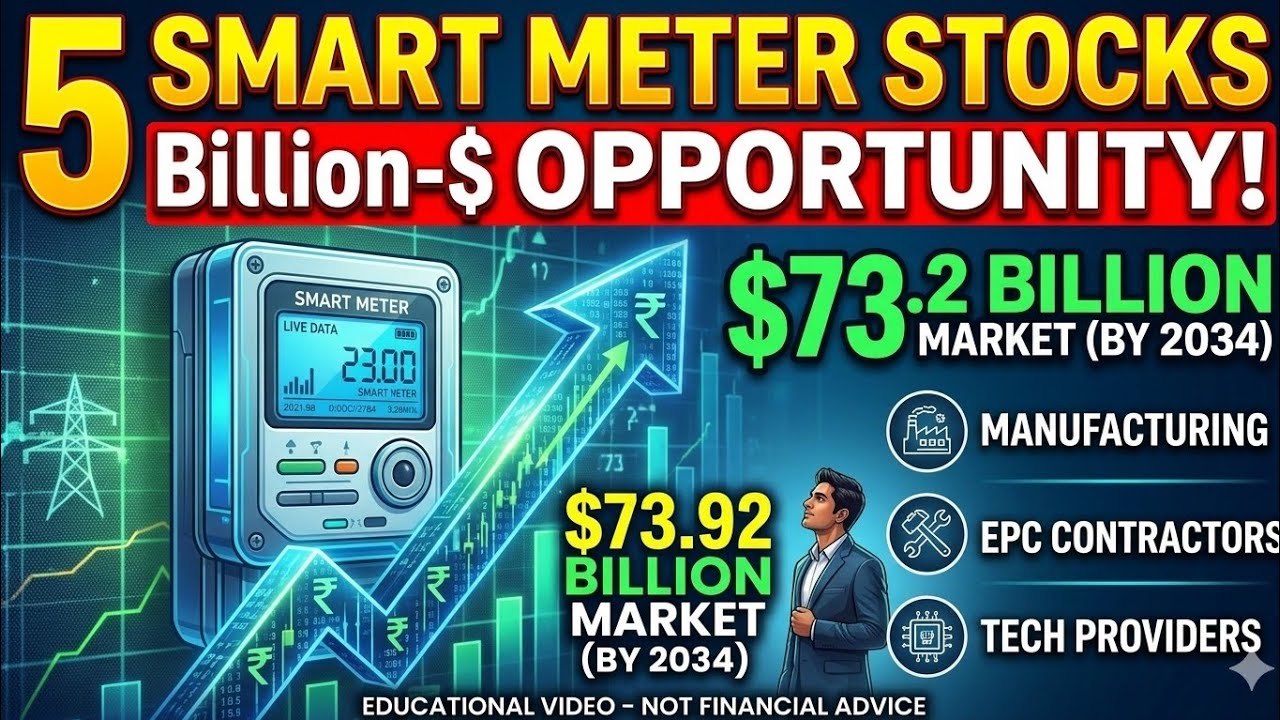 Semiconductor छोड़ो अब smart meter sector देखो!!⚠️ 5 Smart Meter stocks 2026 | Share market analysis