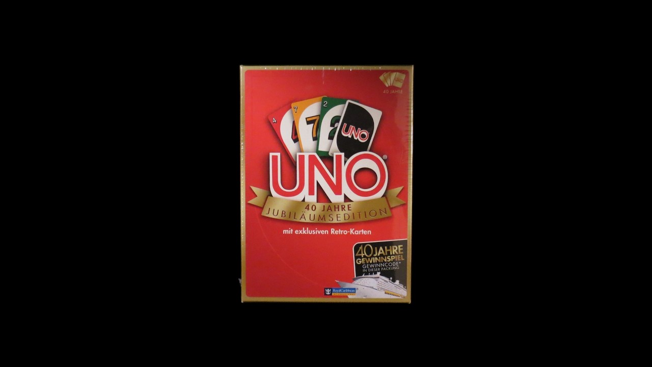 2010, 2011 German 40th Anniversary Edition Uno cards unboxing
