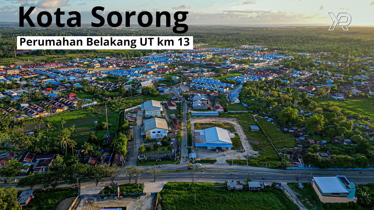 Drone view Perumaham Belakang UT km 13 | Kota Sorong 2023.