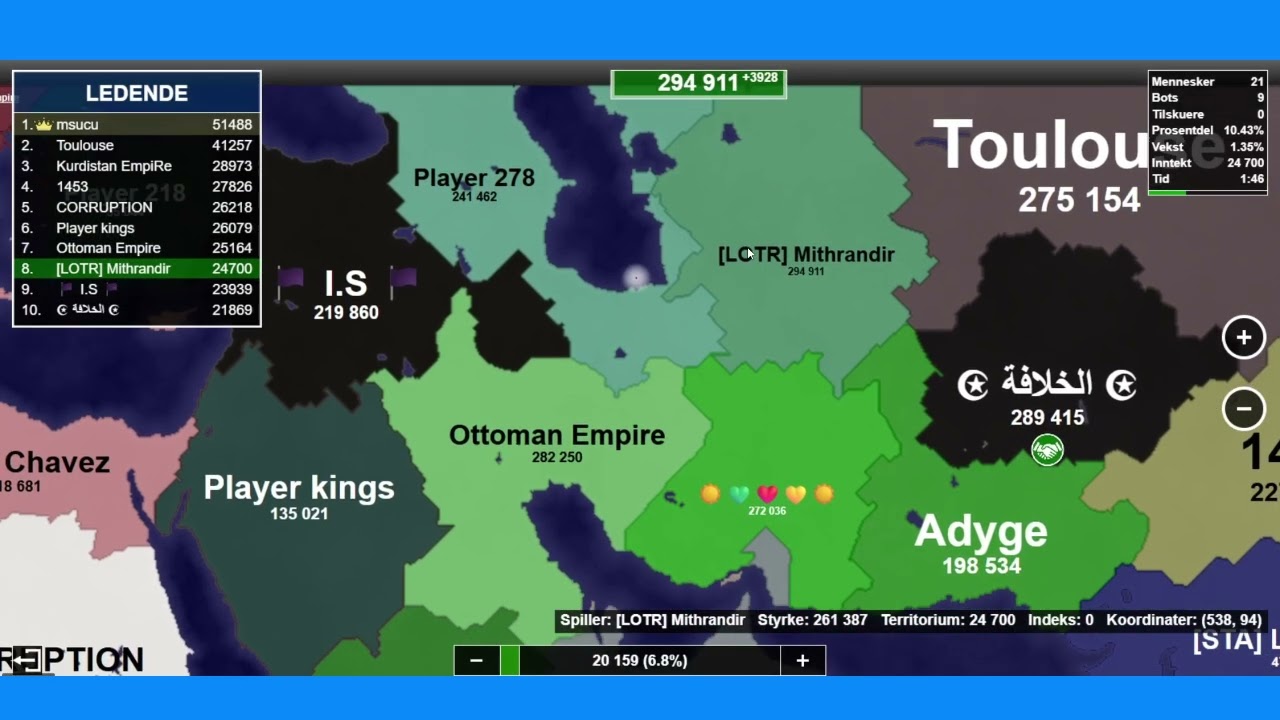 TRYING OUT SOME EASY TERRITORIAL.IO