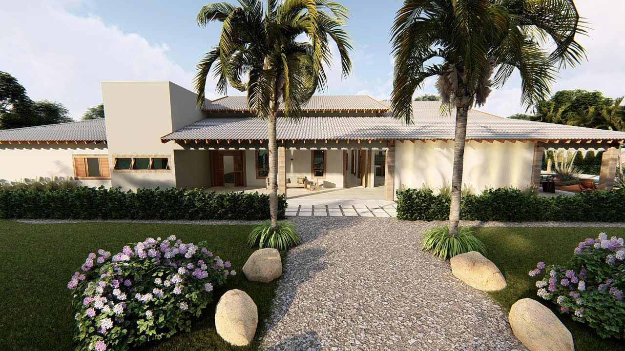 PROJETO CASA PARA FAZENDA, CASA PARA CHACARA ( P - 049 )