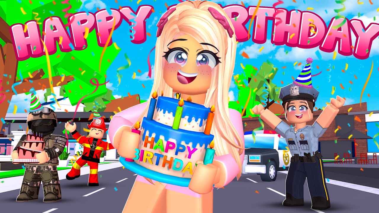 IT'S EVERYONE'S BIRTHDAY IN ROBLOX BROOKHAVEN!