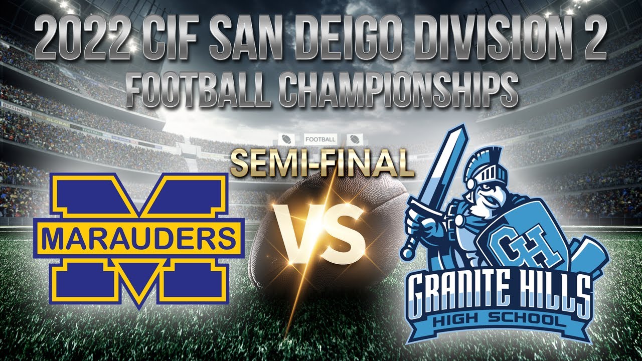 Mira Mesa vs Granite Hills | 2022 CIF San Diego Football Division 2 Championships | Semi-Final