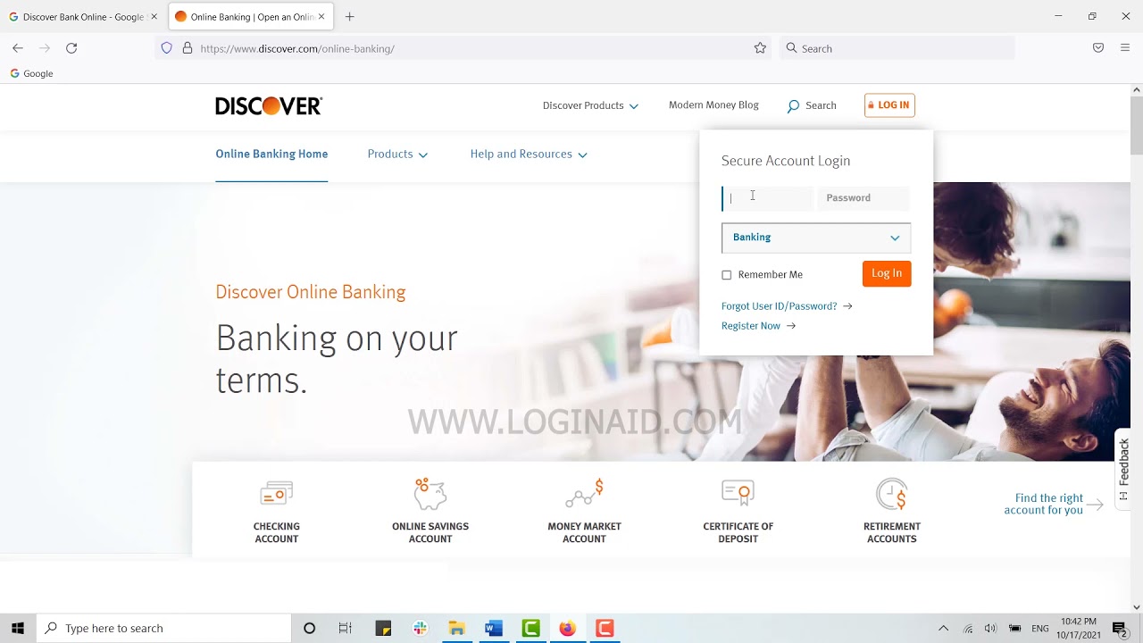 Discover Bank Online Banking Login 2021 | Discover Bank Online Account Sign In Help | Discover.com