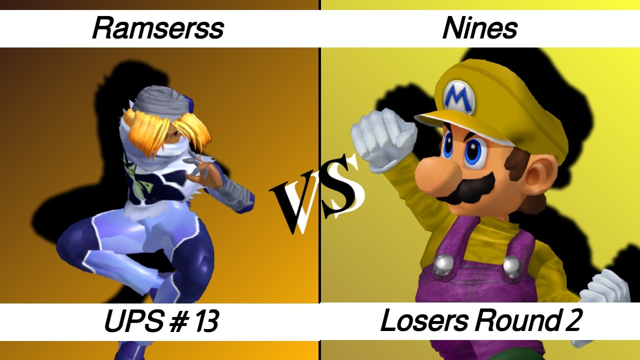 UPS #13 – LR2 – Ramserss ⟮Sheik, Fox⟯ vs Nines ⟮Mario⟯