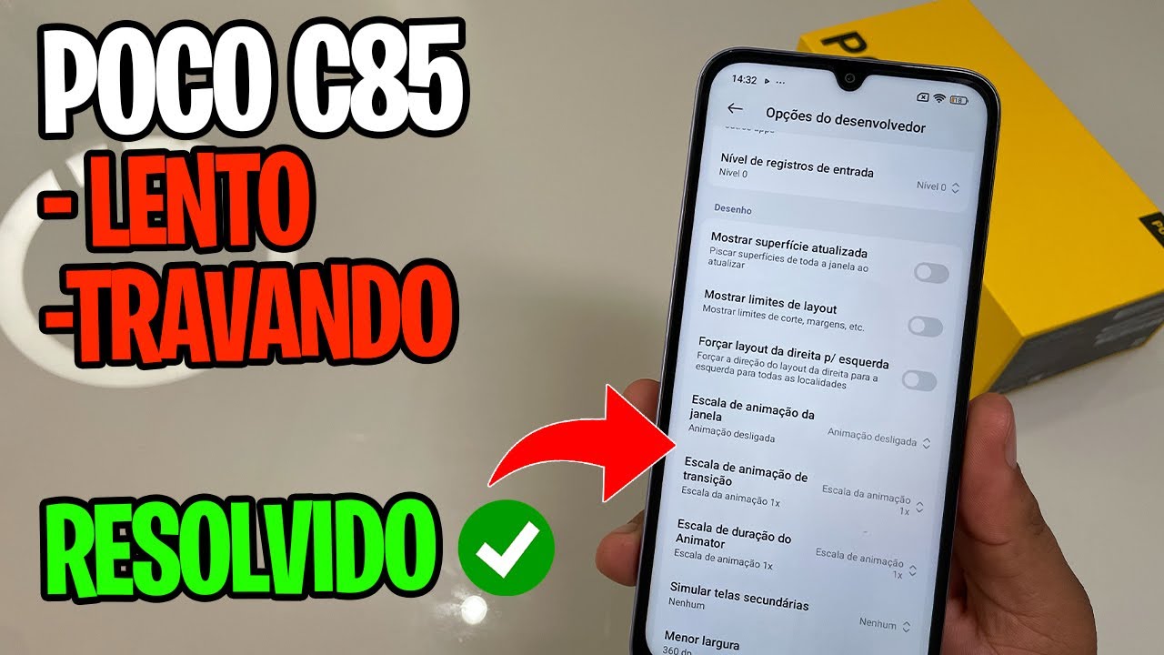 POCO C85 Travando - 5 dicas para melhorar o desempenho