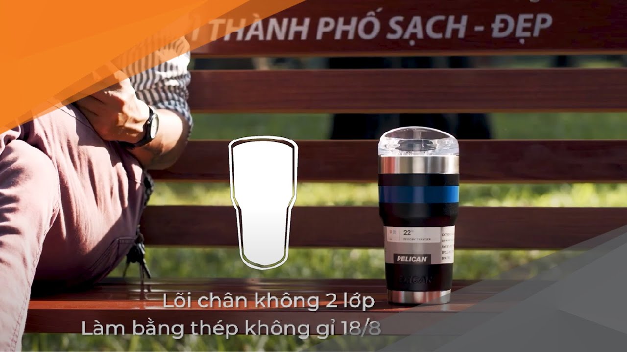 Ly giữ nhiệt Pelican&trade; SD22 Traveler - BLACK & BLUE | TI XI AI