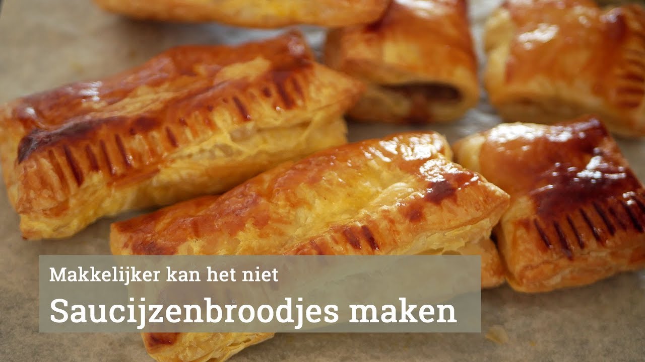 Saucijzenbroodjes maken