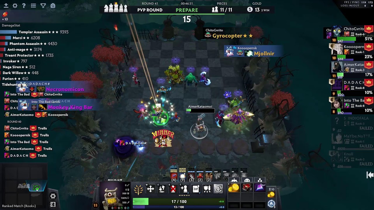 panda drop (never lucky) | new patch Jan 26 | Dota Auto Chess DAC