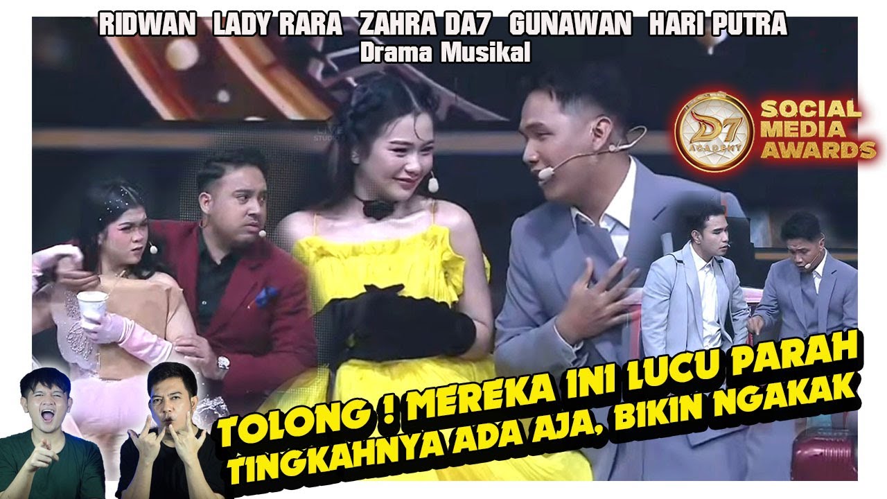 Gong banget !! Drama Musikal Ridwan, Lady Rara, Zahra DA7, Gunawan, & Hari Putra.Bikin ngabrut !