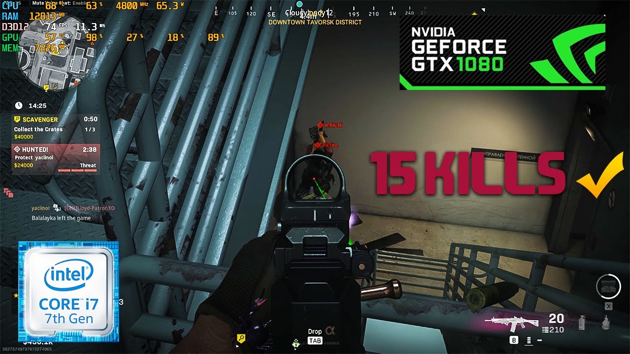 CALL OF DUTY WARZONE - 15 KILLS IN PLUNDER - GTX 1080 & I7 7700K - ULTRA SETTING - THE REAL WAR