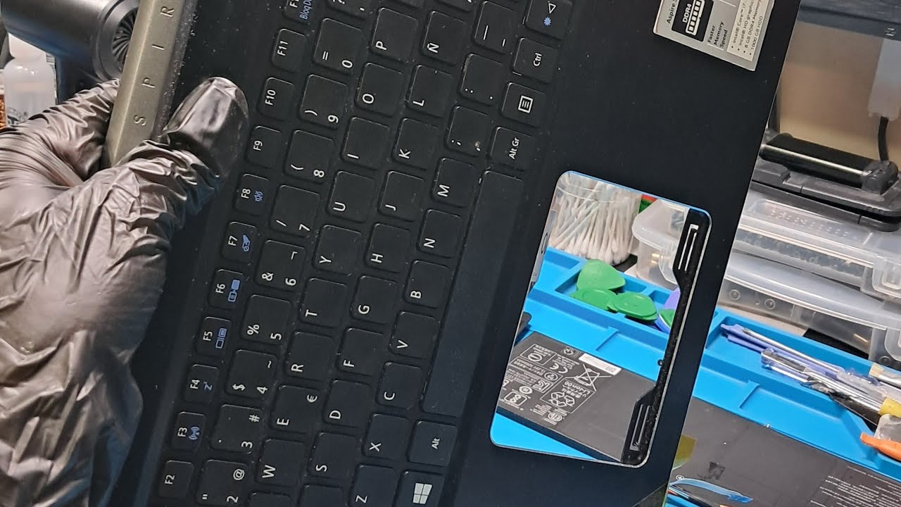 Acer Aspire 5 cambio de teclado