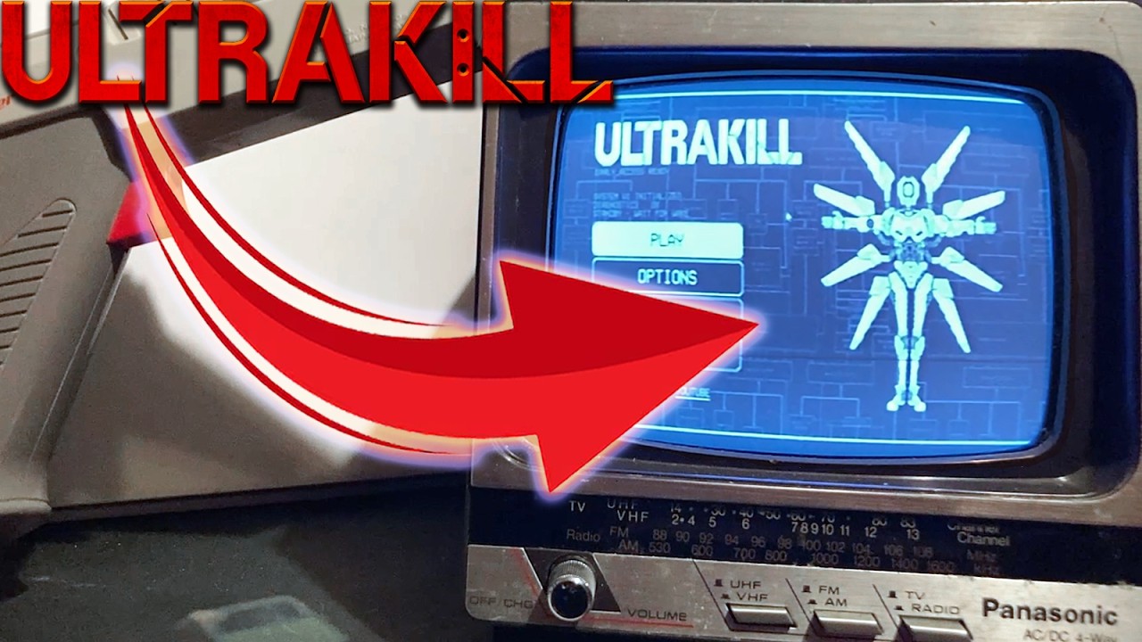 What ULTRAKILL Looks Like on a 1984 Black & White TV