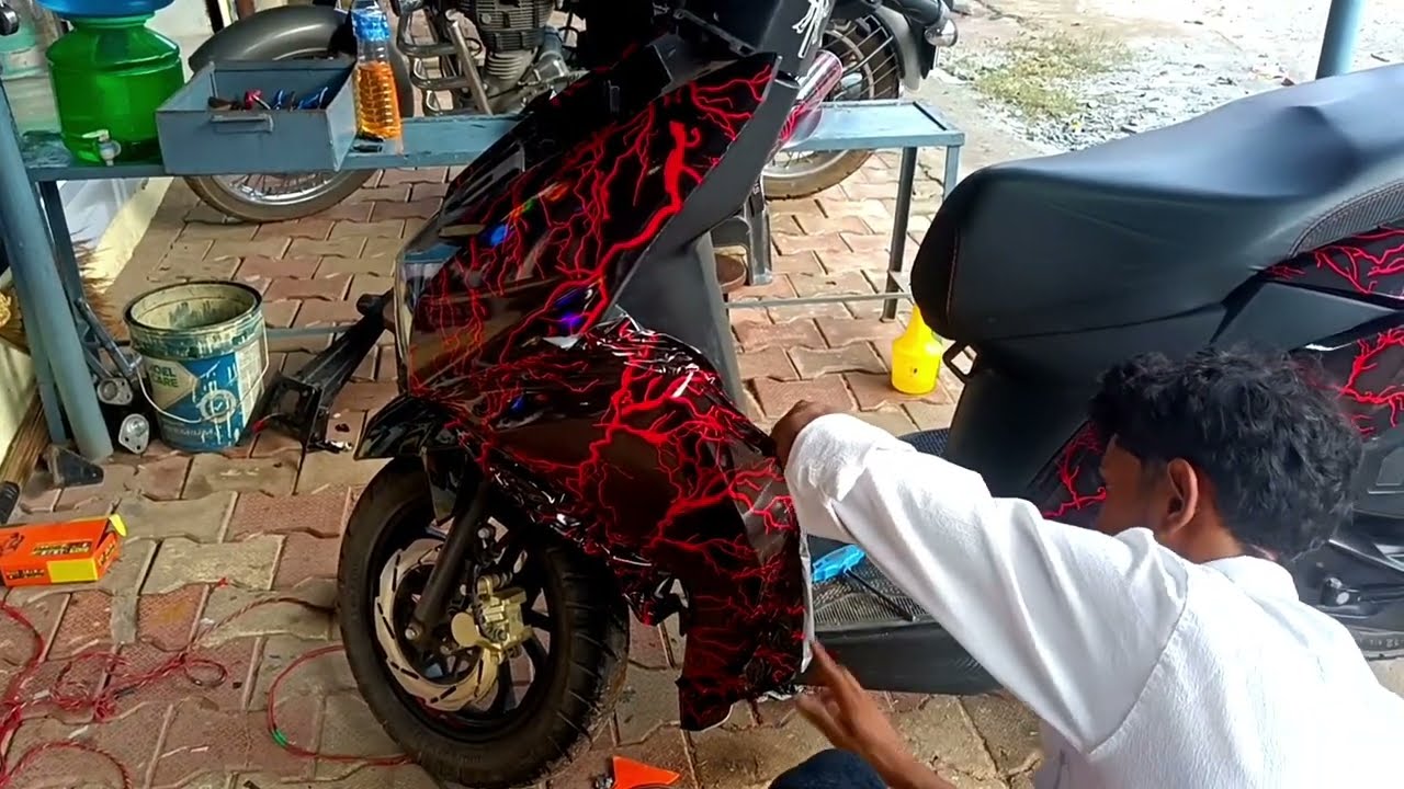 Tvs ntorq modification full wrapping | modification | wrapping | graphic