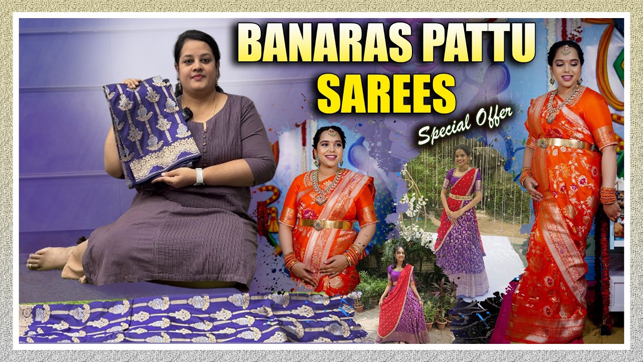 Exclusive Collection of Banaras Pattu Sarees | Anniversary Special Offer | Colours Overload Sarees